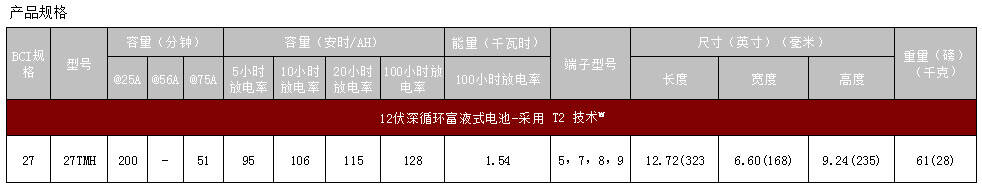 邱健27TMH蓄电池