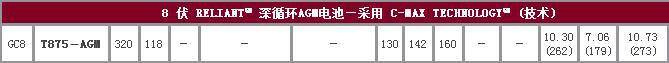 邱健T-875AGM规格说明